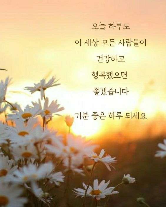 기분 좋은 하루 되세요